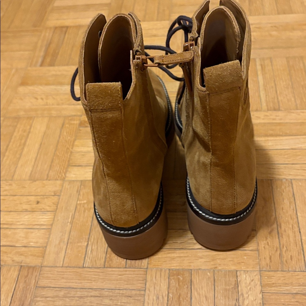 Tory Burch Lace-Up Boots NWOT - Picture 4 of 16